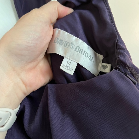 David’s Bridal Bridemaid Dress in Lapis Size 14 - Picture 4 of 5